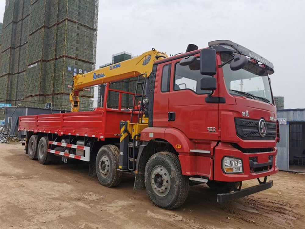 國六陜汽德龍新M3000四前后八徐工16噸四節直臂G型隨車吊